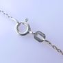 Sterling Silver Princess Cubic Zirconia Solitaire Pendant Necklace (L18" - 2,56g) Image 9