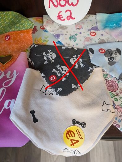 dog bandanas. New, all reduced to 2