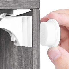 Child Safety Magnetic Locks for Kitchen Cupboards & Drawers 20 Locks + 3 Keys, No Screws or Drilling, Video Guide, Fits Most Cabinet & Drawer Doors