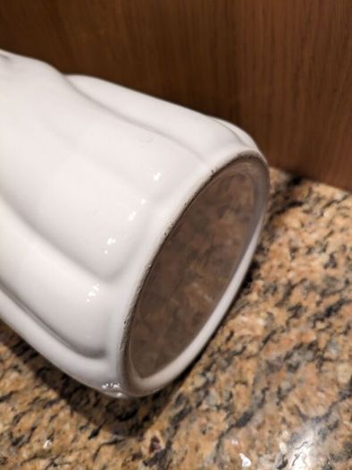 White ceramic vase