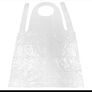 500x White Disposable Apron Waterproof Polythene Plastic Flat Pack Aprons Image 5