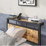 Single Bed Frame with Wooden Storage Shelf Image 3
