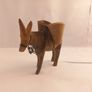 olive wood vintage/ antique donkey hand carved  figurine Great gift present hand made Image 3