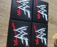 WWF Vintage Attitude Era Figure Stand Jakks Pacific
