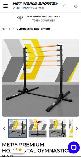 gymnastics bar