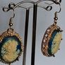 Gilted Oval Cameo Silhouette Earrings Image 3