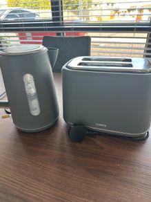 Tower Grey Toaster and Kettle Set