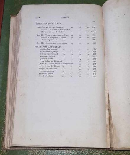 Rare 1861, Dublin: Hodges, Smith.  A Hand-Book of Ecclesiastical Law and Duty, for the Use of the Irish Clergy