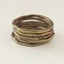 Ring worn as 5 rings together Image 4