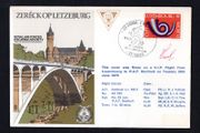 1973 Luxembourg Illustrated Flight Cover on VIP flight from Luxembourg to RAF Northholt on Tuesday 26th June 1973