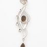 Smoky Quartz Sterling Silver Signed Pendant Image 3