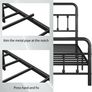 5ft Metal Bed Frame with Victorian Vintage Style Image 7