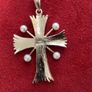 New 9ct Solid Heavy Gold Hand Made Cross Image 2