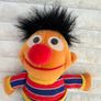 Vintage 1997 Tyco Sesame Street Beans Ernie Soft Plush approx. 8" Used Please see pictures Image 4