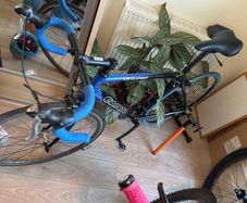 carrera road bike with Turbo trainer included