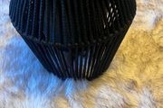 Black plant basket
