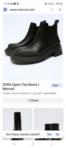 Zara leather ankle boots