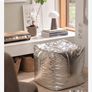 Jysk DAVINDE silver pouffe/ foot rest Image 7