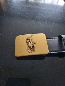 Ralph Lauren brass buckle belt