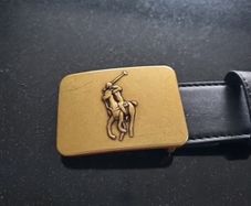 Ralph Lauren brass buckle belt