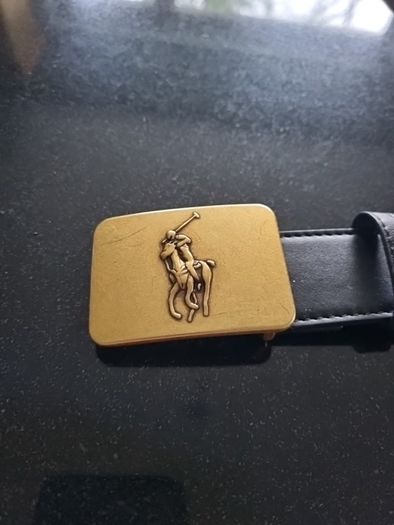 Ralph Lauren brass buckle belt