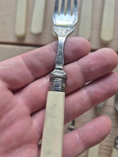 Vintage set of 6 Firth Staybrite Fish Cutlery Set