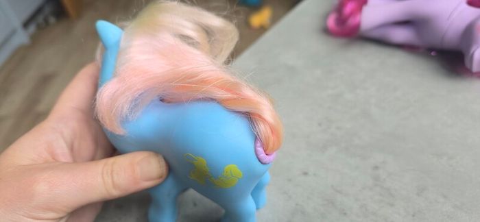 Squeezer Happy Tails Ponies Puppies MLP G1 My Little Pony