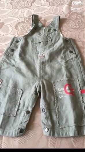 Boys dungarees never worn 3/6 mths