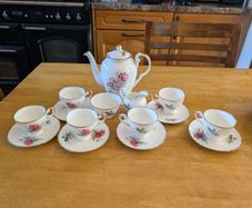 15pc Vintage Tuscan Fine Bone China Set (1947)