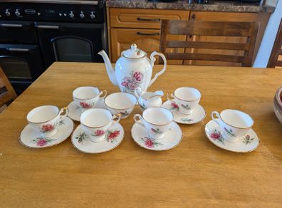 15pc Vintage Tuscan Fine Bone China Set (1947)