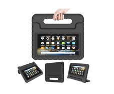 For Amazon Fire 7 2019 Case Kids Shockproof Tablet Smart Cover Handle EVA New Black - FHT06ATK1