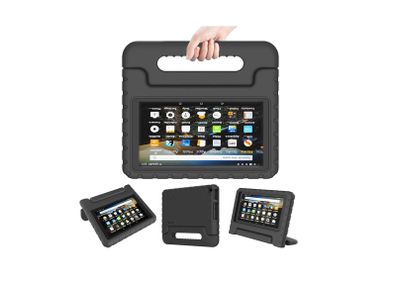 For Amazon Fire 7 2019 Case Kids Shockproof Tablet Smart Cover Handle EVA New Black - FHT06ATK1