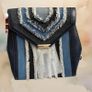 NEW Michael Kors Whitney Medium Denim Leather Image 2