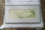 Reclining nude print