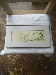 Reclining nude print