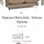 New Neptune Suffolk and Harrogate chair CUSHION x 2 in Archie misty grey Image 5