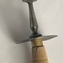 Antique Victorian Edwardian Meat Carving Fork with Safety Guard Rustic Farmhouse Kitchenalia Image 2