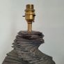 Mid-century spiral slate lamp Image 3