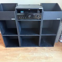 Glorious vinyl record and hi-fi storage units