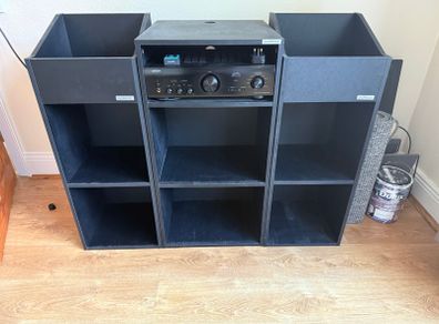 Glorious vinyl record and hi-fi storage units