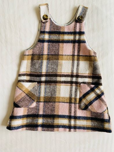 Cute checkered pinafore