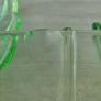 Art Deco Pressed Green Glass Set Image 7