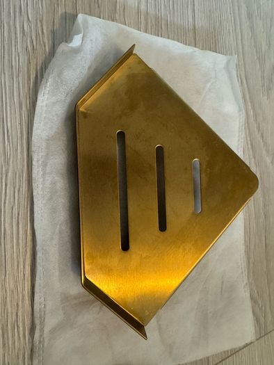 Shower corner tray
