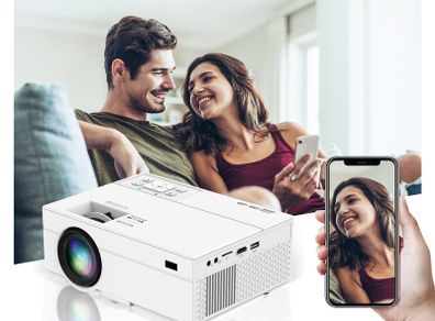 12000Lumens Portable HD LED Projector 1080P Home Theater Multi-Functional Smart