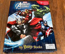 Marvel Avengers Assemble My Busy Books Storybook with 12 Figurines & Playmat