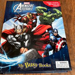 Marvel Avengers Assemble My Busy Books Storybook with 12 Figurines & Playmat