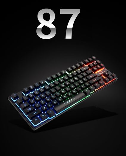 Gaming Keyboard RGB LED Backlit for PC Gamer