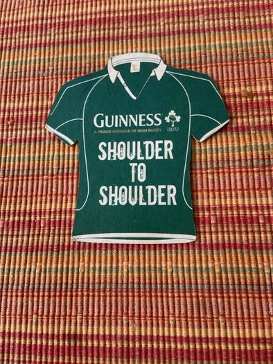 Guinness beer mat - jersey design