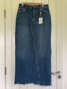 denim skirt maxi