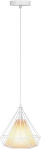 White Ceiling Light Wire Basket Metal Basket Pendant Lighting Ceiling Light, Ceiling Fitting Light & Industrial Style Light for Indoor Pendant Light (FREE POSTAGE)